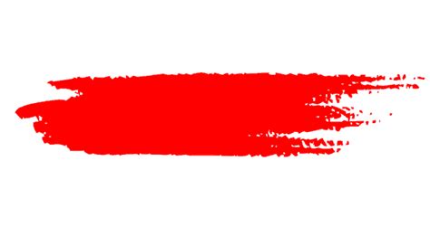 Red Brush Stroke Png Png Mart