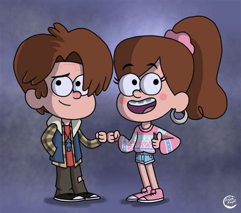 90s Dipper And Mabel By Thefreshknight Dipper And Mabel Gravity Falls Fan Art Gravity Falls Art