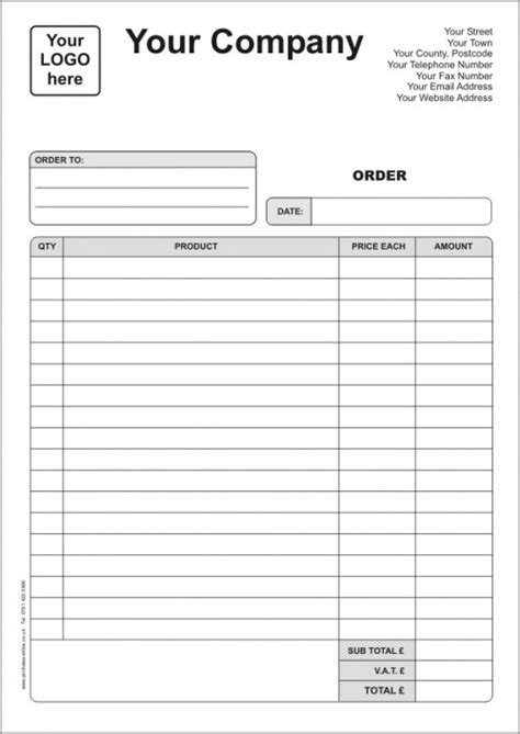 Editable Order Form Template Product 653 Pink 3 Instant Download Free