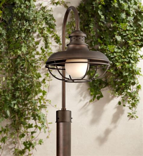 Franklin Park 23 12 High Bronze Cage Outdoor Post Light 3w037