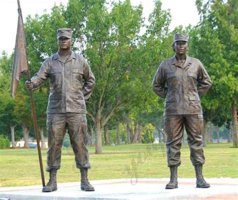 High Quality Bronze Military Soldier Statues Group For Outdoor Memorial