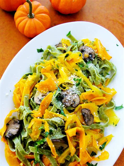 Butternut Squash Ribbons With Spinach Tagliatelle Proud Italian Cook