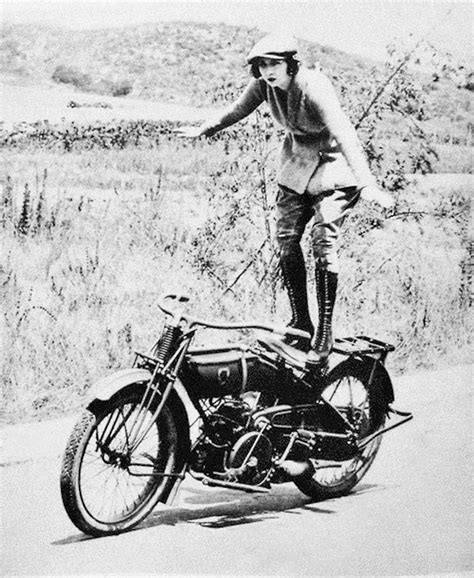 Vintage Photos Of Early Women Motorcycle Stunters
