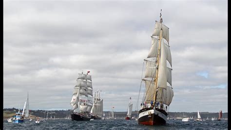 Tall Ships Parade Of Sails Falmouth 2014 Youtube