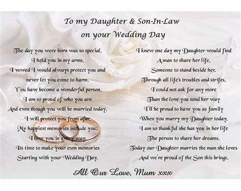 My Daughters Wedding Day Poem Fidel Conners
