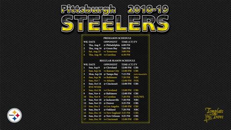 Maybe you would like to learn more about one of these? 2018-2019 Pittsburgh Steelers Wallpaper Schedule