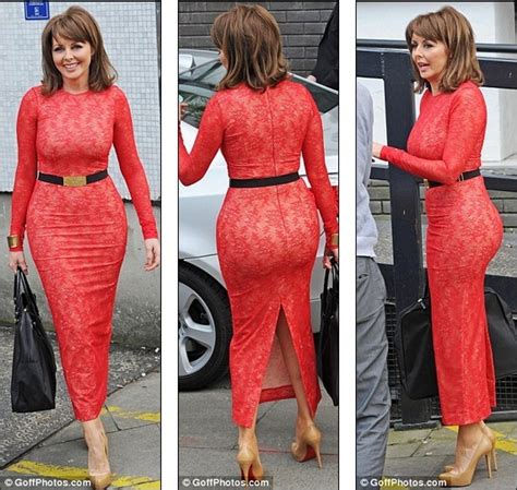 Happy By Celebrity Carol S Got Back Vorderman Shows Off Her VERY Shapely Rear In A Clingy Red