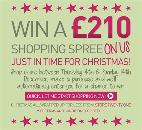 Win A 210 Shopping Spree With Store Twenty One Between 4 12 14 To 14