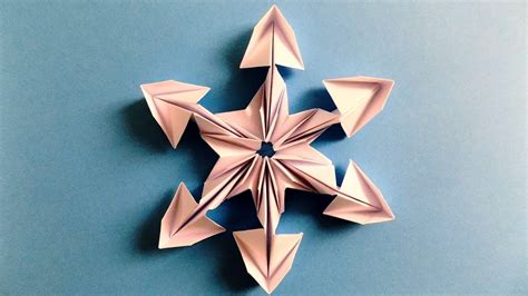 Origami Snowflake How To Make Beautiful 3d Snowflakes Origami Youtube