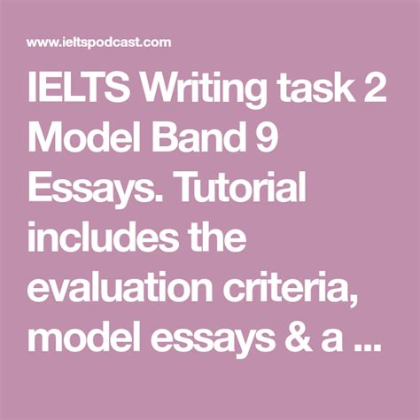 Ielts Writing Task 2 Samples Band 9 Essay Writing · Ielts Podcast
