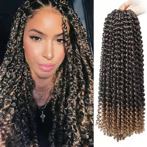 buy 6 packs passion twist hair water wave for butterfly locs crochet hair bohemian passion