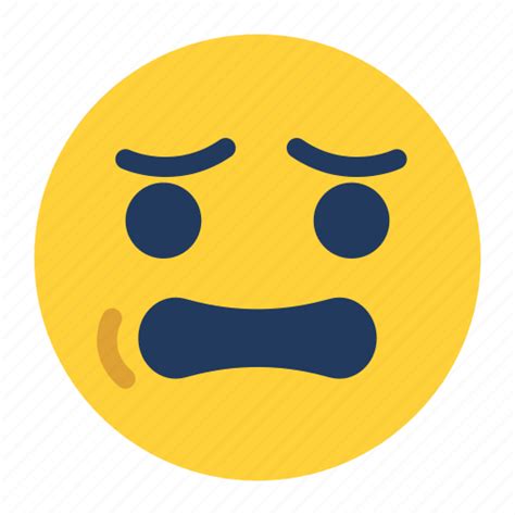 Concern Emoji Emoticon Face Feeling Worry Expression Sticker