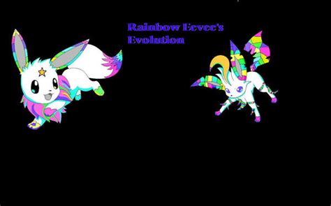 Rainbow Eevee Evolution By Pokemonbreeder1 On Deviantart