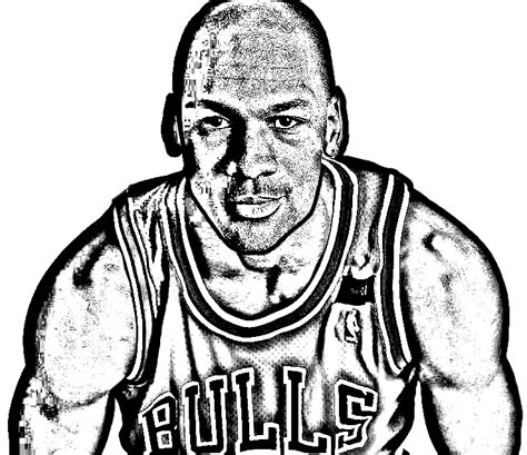 Dibujo De Michael Jordan De Basket NBA Para Colorear Vlr Eng Br
