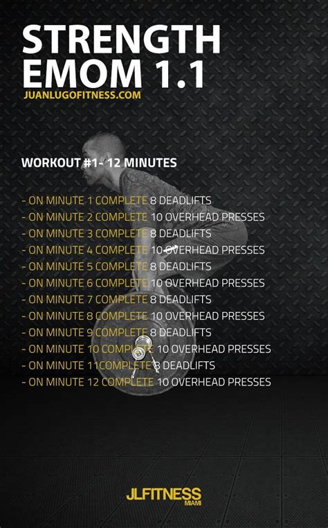 Emom Workout Emom Workout Crossfit Workouts At Home Barbell Workout