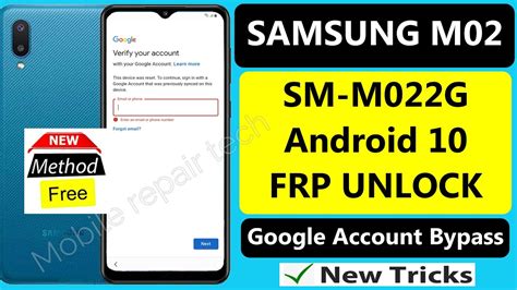 Samsung Galaxy M02 Frp Bypass Android 11 2023 Samsung M022g Frp