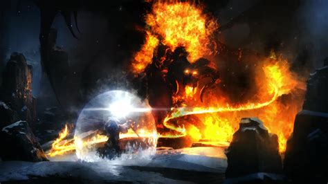 Balrog Fight The Lord Of The Rings Live Wallpaper Moewalls