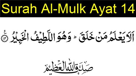 Ayat 14 Surah Al Mulk Imagesee