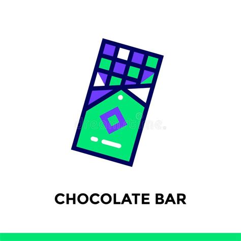 Outline Chocolate Bar Icon Vector Pictogram Suitable For Print