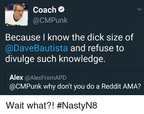 Coach Acmpunk Because I Know The Dick Size Of Bautista And Refuse To Divulge Such Knowledge Alex