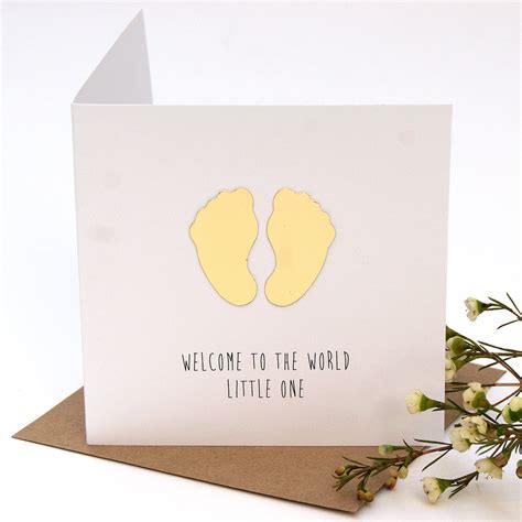 New Baby Welcome To The World Little One Card Shop Online