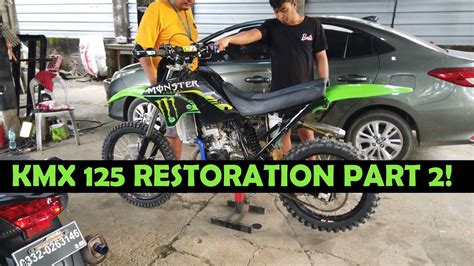 Kawasaki KMX 125 Restoration Part 2 YouTube