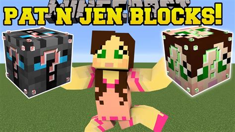 Minecraft Pat And Jen Lucky Block Popularmmos And Gamingwithjen Blocks