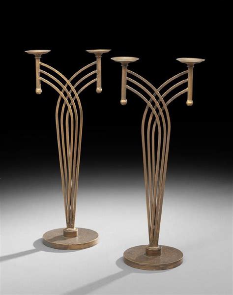 Pair Of Art Deco Style Double Candle Holders Design In 2019 Art