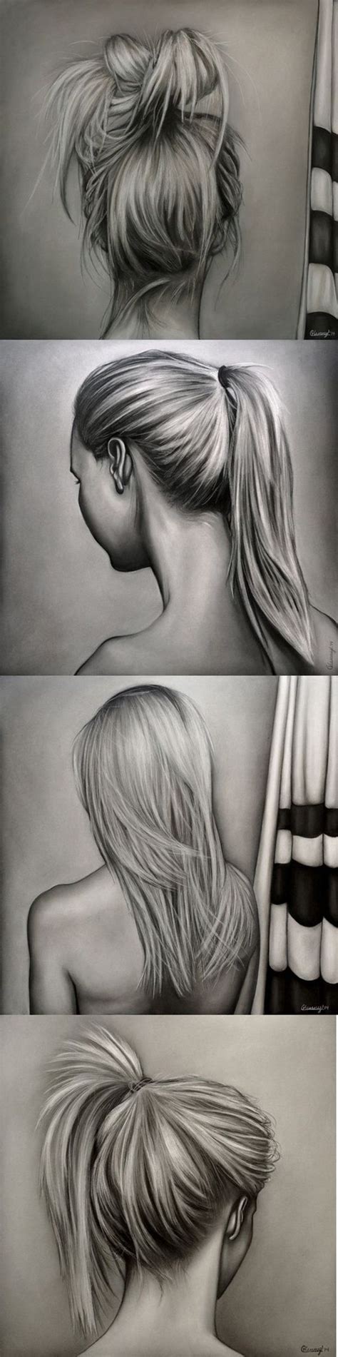 How To Draw Hair Step By Step Image Guides Realistic Drawings How