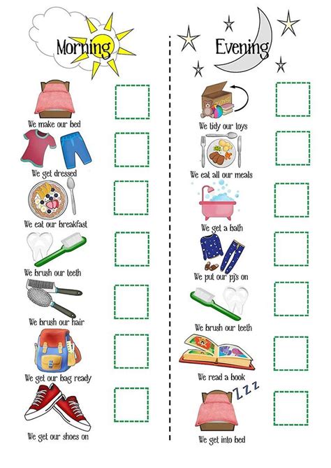Morning Calendar Homeschool Reward Kids Routine Chart Toddler