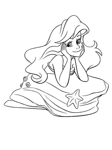 The little mermaid is an animated film released by disney in 1988. Ariel The Little Mermaid coloring pages. Free Printable ...