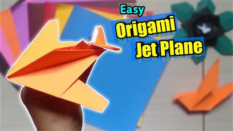 How To Make Origami Airplane Easy Origami Papercraft Youtube