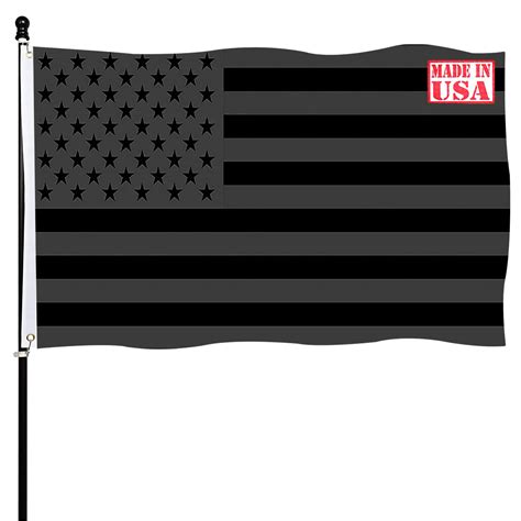 All Black American Flag 3x5 Us Black Flag Lightweight Polyester Stars