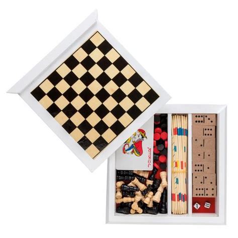Комплекти с игри Комплект от 6 игри шах табла карти зарове домино