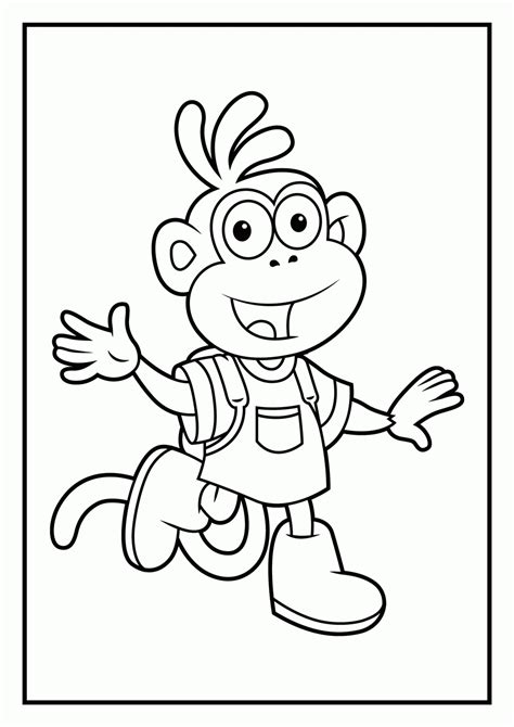 Pics Of Dora And Swiper Coloring Page The Explorer Coloring Home