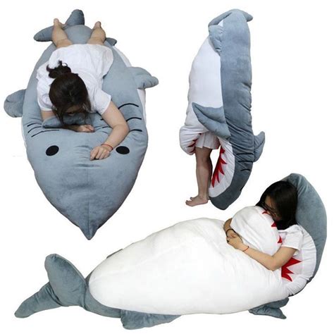 giant huge shark stuffed plush dakimakura hugging body pillow sleeping bag t ebay shark