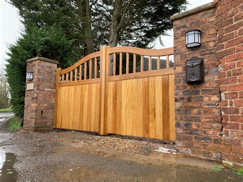 Entrance Gates Wooden Luxury Joinery Doors Installation