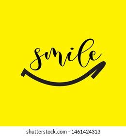 Smile Design Font Design Vector Illustration Stock Vector Royalty Free Shutterstock