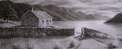 Charcoal Drawing Landscape At Explore Collection
