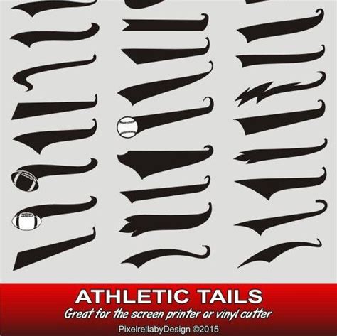 Tails Svg Text Tails Athletic Sports Tails Bundle Swoosh Etsy