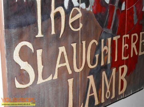 An American Werewolf In London The Slaughtered Lamb Pub Sign Replica