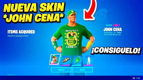 Como Conseguir La Nueva Skin De John Cena En Fortnite 😱🔥 Nueva Skin De Wwe Fortnite Youtube
