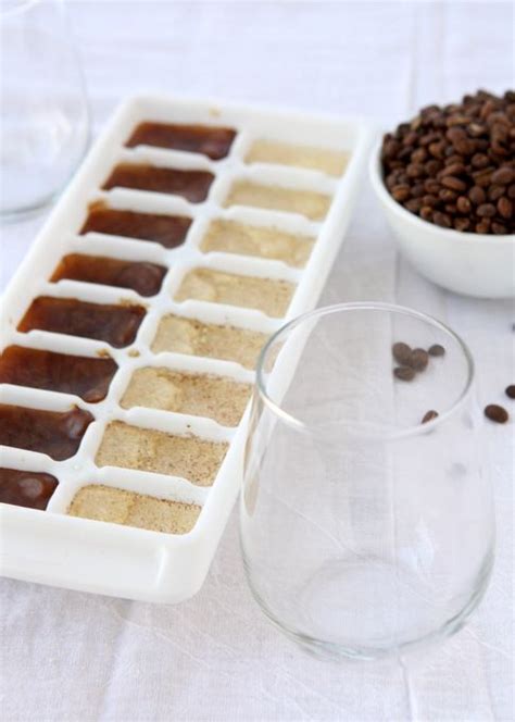 Iced Coffee With Vanilla Bean Coffee Ice Cubes