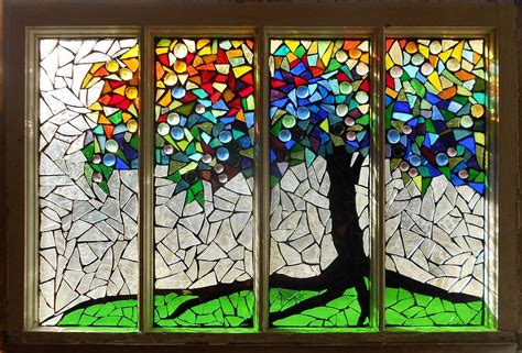 Mosaic Stained Glass Roots Glass Art By Catherine Van Der Woerd Fine Art America