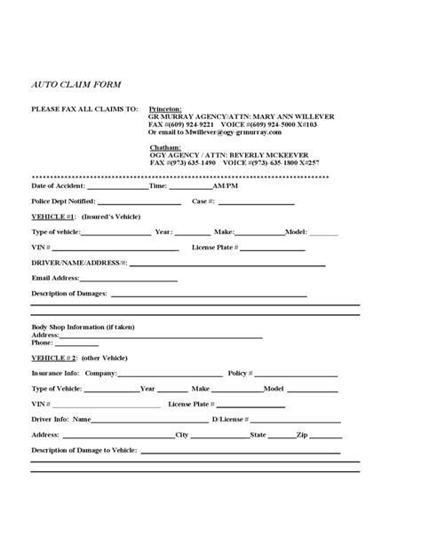 Car insurance during national guard deployment. Auto Claim Form Free Download