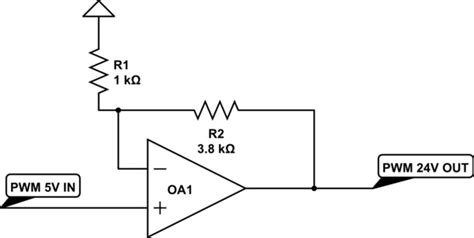 Amplificador Amplificación De Una Señal Pwm Con Un