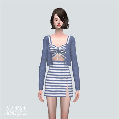 Patreon T 8a 3 Piece8a 쓰리피스여자 의상 By Sims4marigold From Patreon