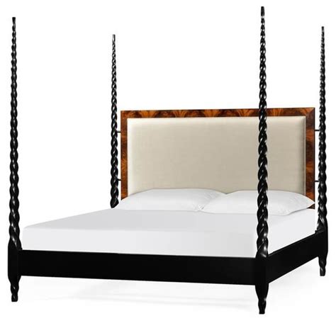 Modern Barley Twist Poster Bed King Traditional
