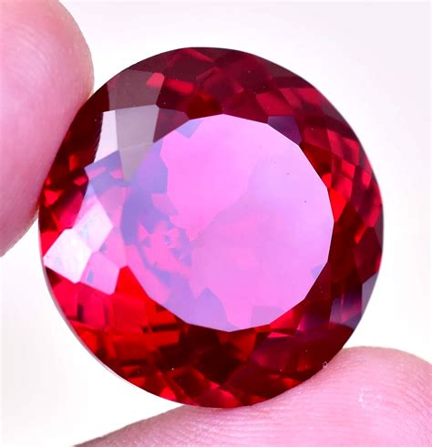 Aaa Certified Natural 300 Ct Mozambique Red Ruby Round Cut Loose