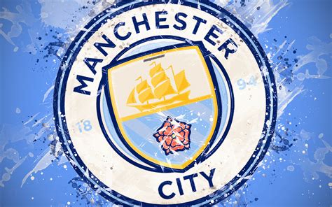 Find the best manchester city logo wallpaper on wallpapertag. Download wallpapers Manchester City FC, 4k, paint art ...